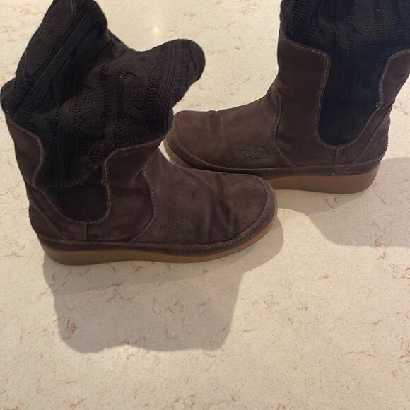 The North Face fold down waterproof boots SZ 6 - Picture 4 of 6